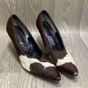 Elegant Brown and White Heels